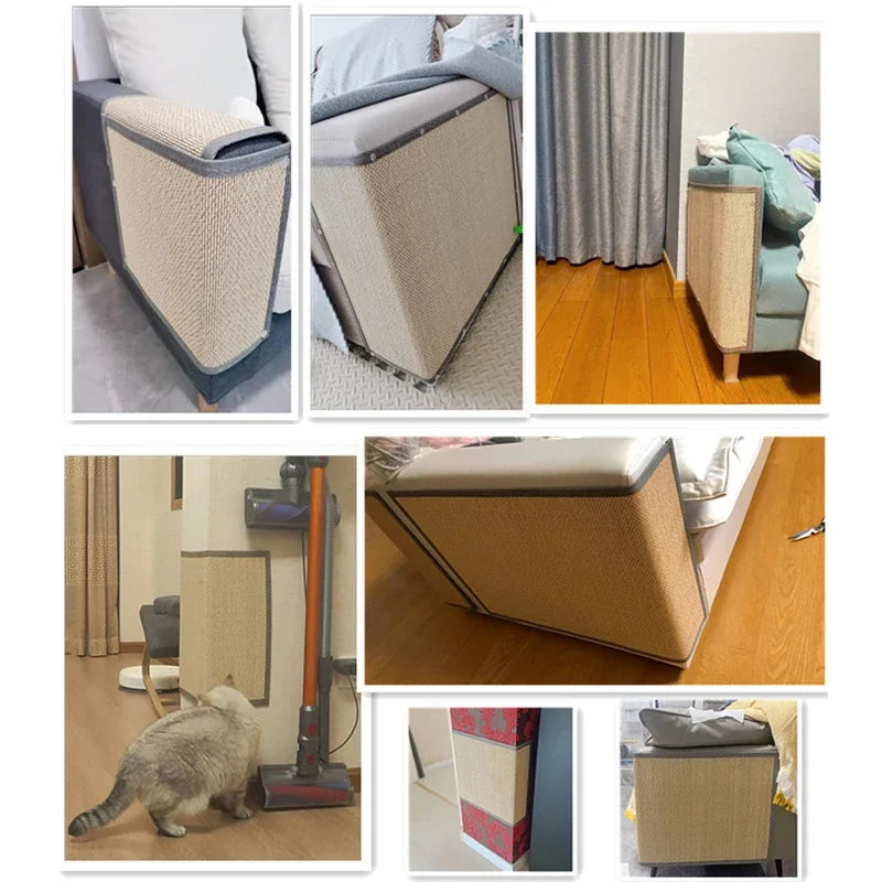 Anti Cat Scratch Sofa Protection Artifact Cat Scratch Board Pad Cat Paws Sharpen Mats Send Nail Fixed Cat Toys