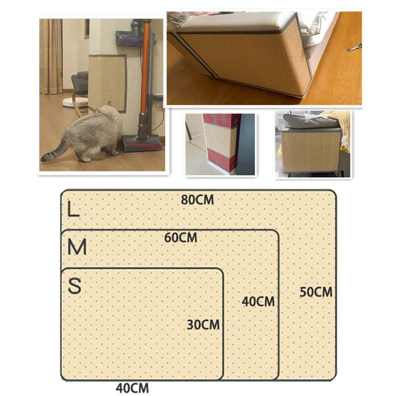 Anti Cat Scratch Sofa Protection Artifact Cat Scratch Board Pad Cat Paws Sharpen Mats Send Nail Fixed Cat Toys